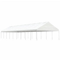 Prieel Met Dak 6,69X5,88X3,75 M Polyetheen Wit