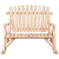 Schommelbank 2-Zits 123X96X102 Cm Massief Vurenhout