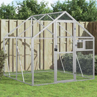 Volière 1,79X3X1,85 M Aluminium Kleurig