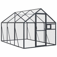 Volière 1,79X3X1,85 M Aluminium Kleurig
