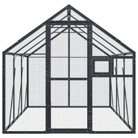 Volière 1,79X3X1,85 M Aluminium Kleurig