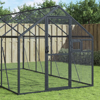 Volière 1,79X3X1,85 M Aluminium Kleurig