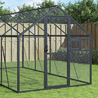 Volière 1,79X3X1,85 M Aluminium Kleurig