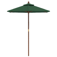 Parasol Met Houten Paal 196X231 Cm