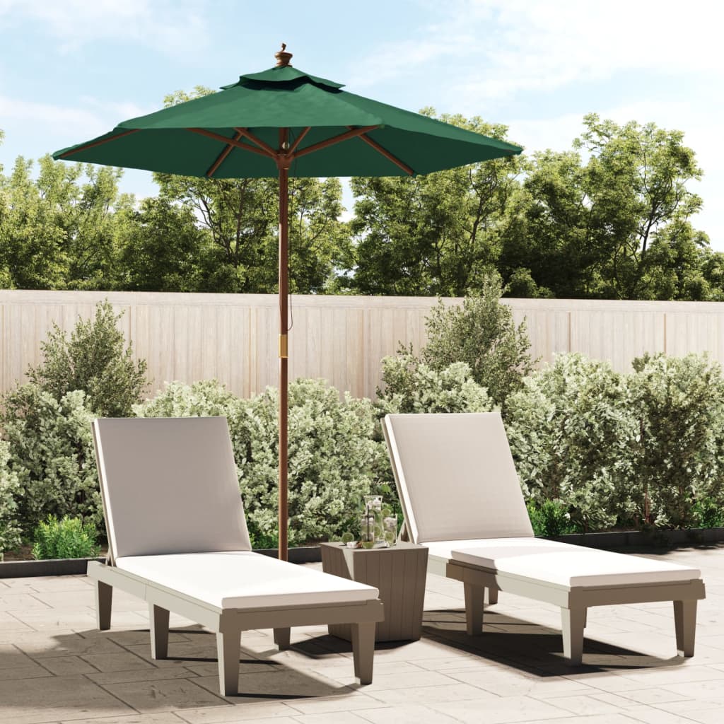 Parasol Met Houten Paal 196X231 Cm