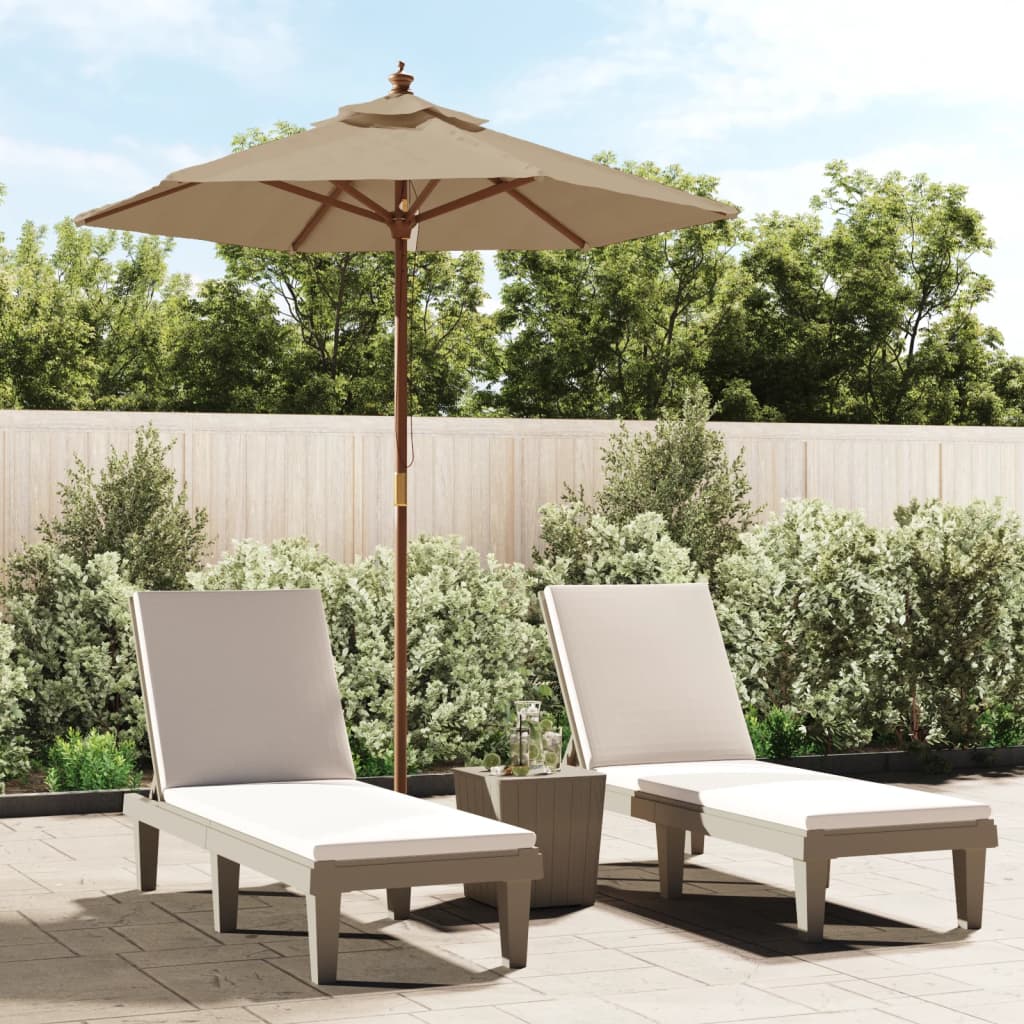 Parasol Met Houten Paal 196X231 Cm