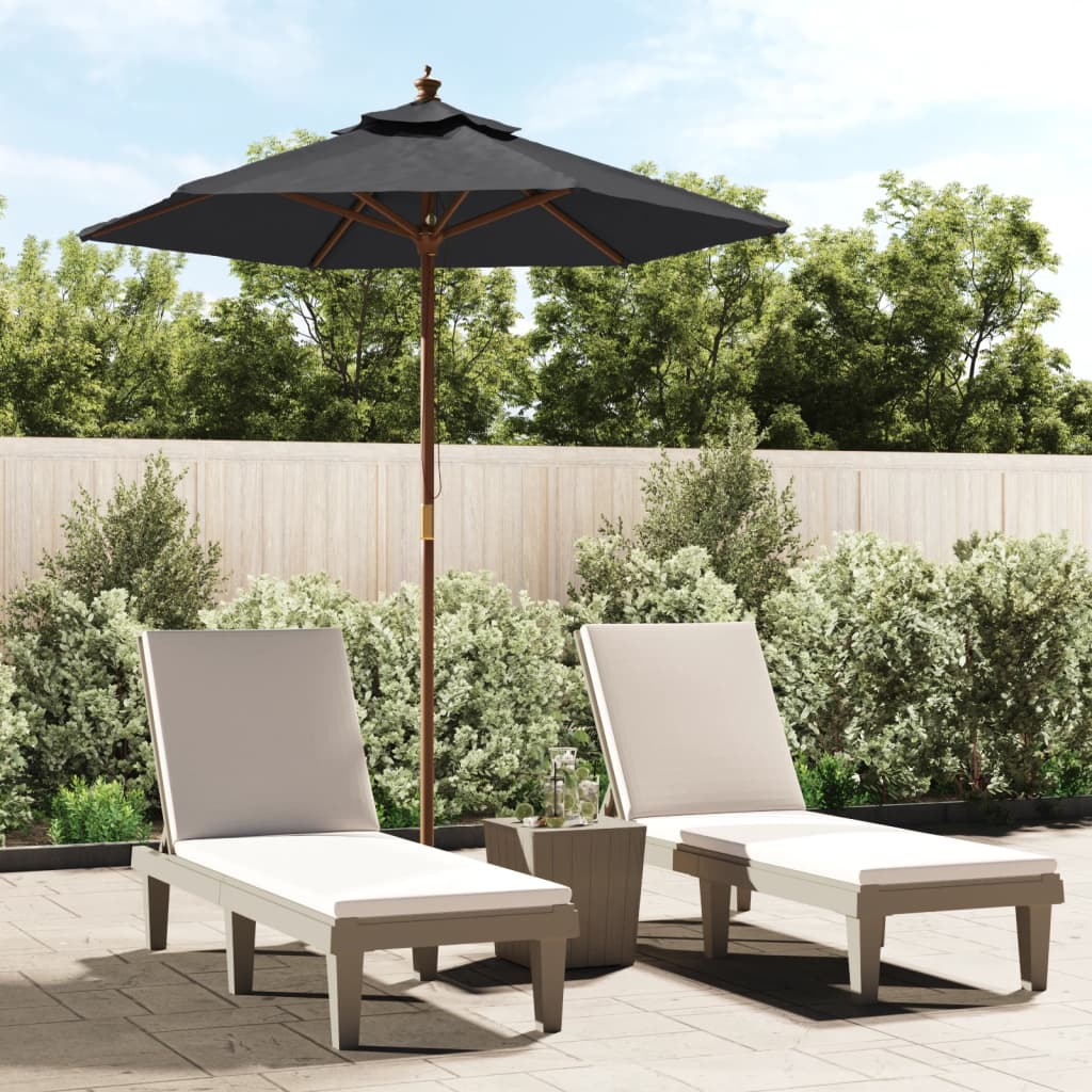 Parasol Met Houten Paal 196X231 Cm