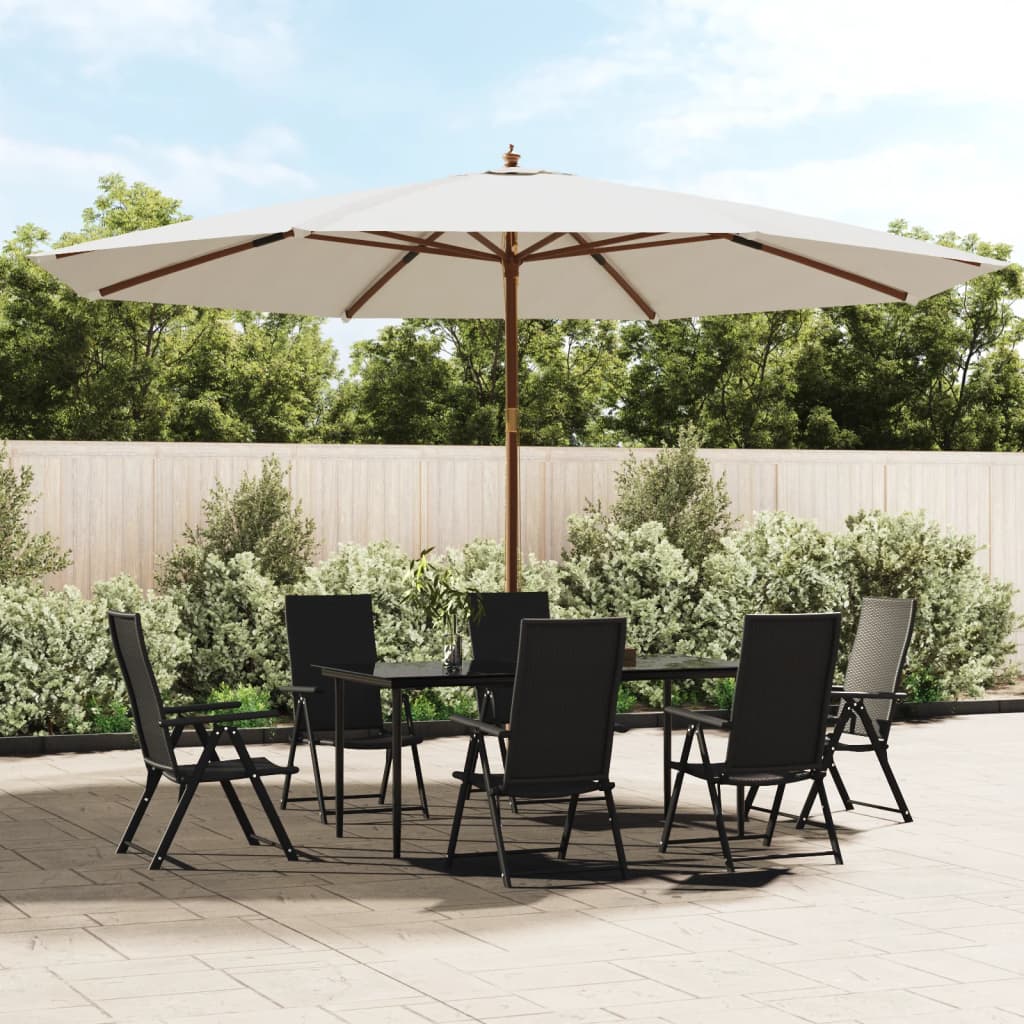 Parasol Met Houten Paal 400X273 Cm