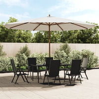 Parasol Met Houten Paal 400X273 Cm
