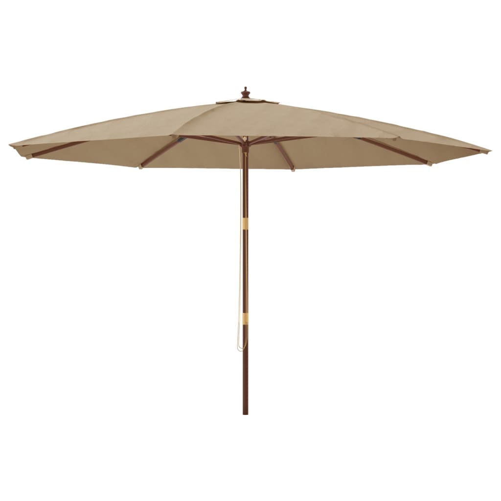 Parasol Met Houten Paal 400X273 Cm