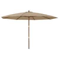 Parasol Met Houten Paal 400X273 Cm