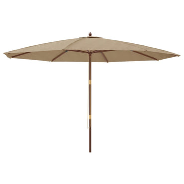 Parasol Met Houten Paal 400X273 Cm