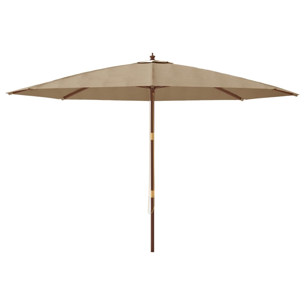 Parasol Met Houten Paal 400X273 Cm