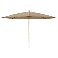 Parasol Met Houten Paal 400X273 Cm