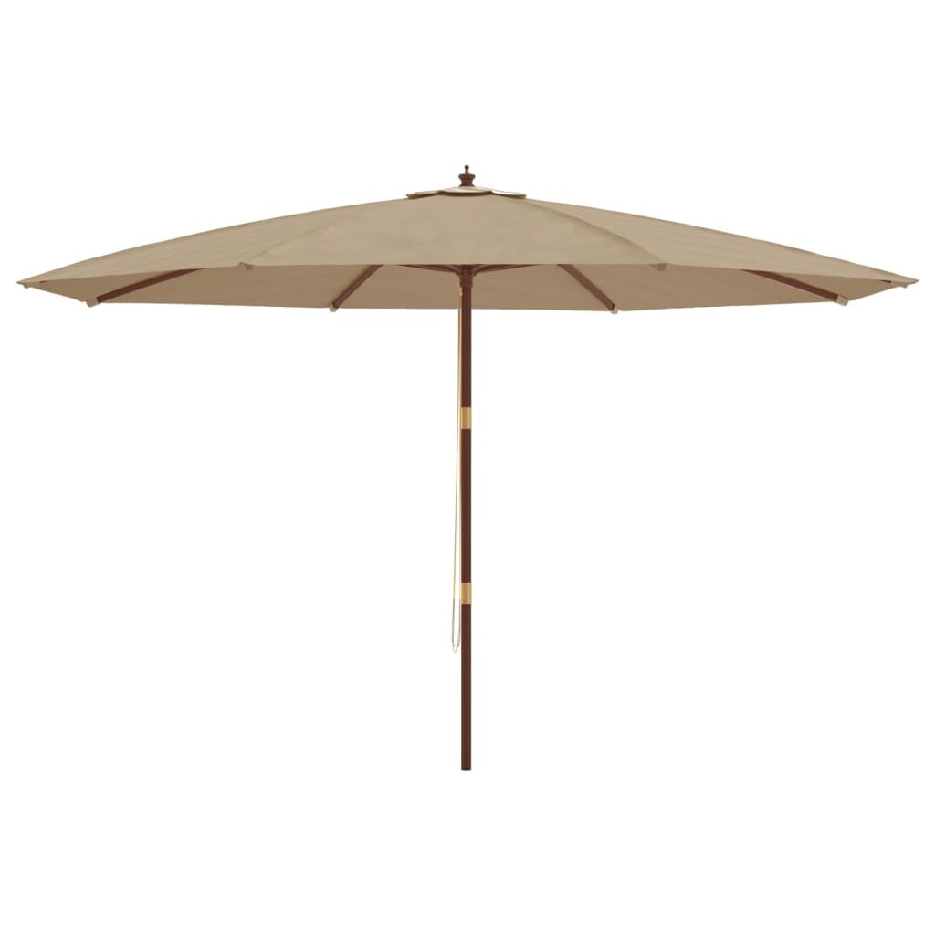 Parasol Met Houten Paal 400X273 Cm