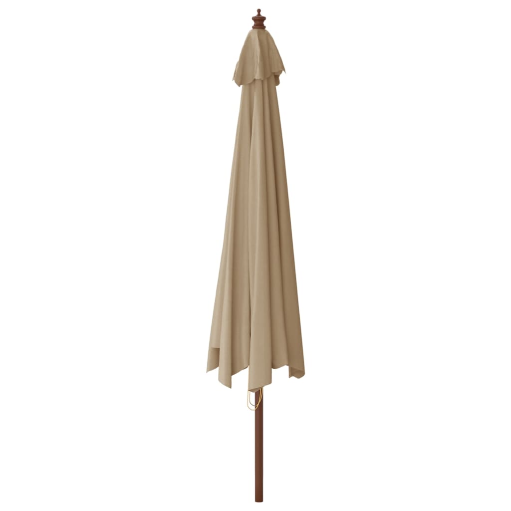 Parasol Met Houten Paal 400X273 Cm