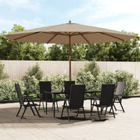 Parasol Met Houten Paal 400X273 Cm