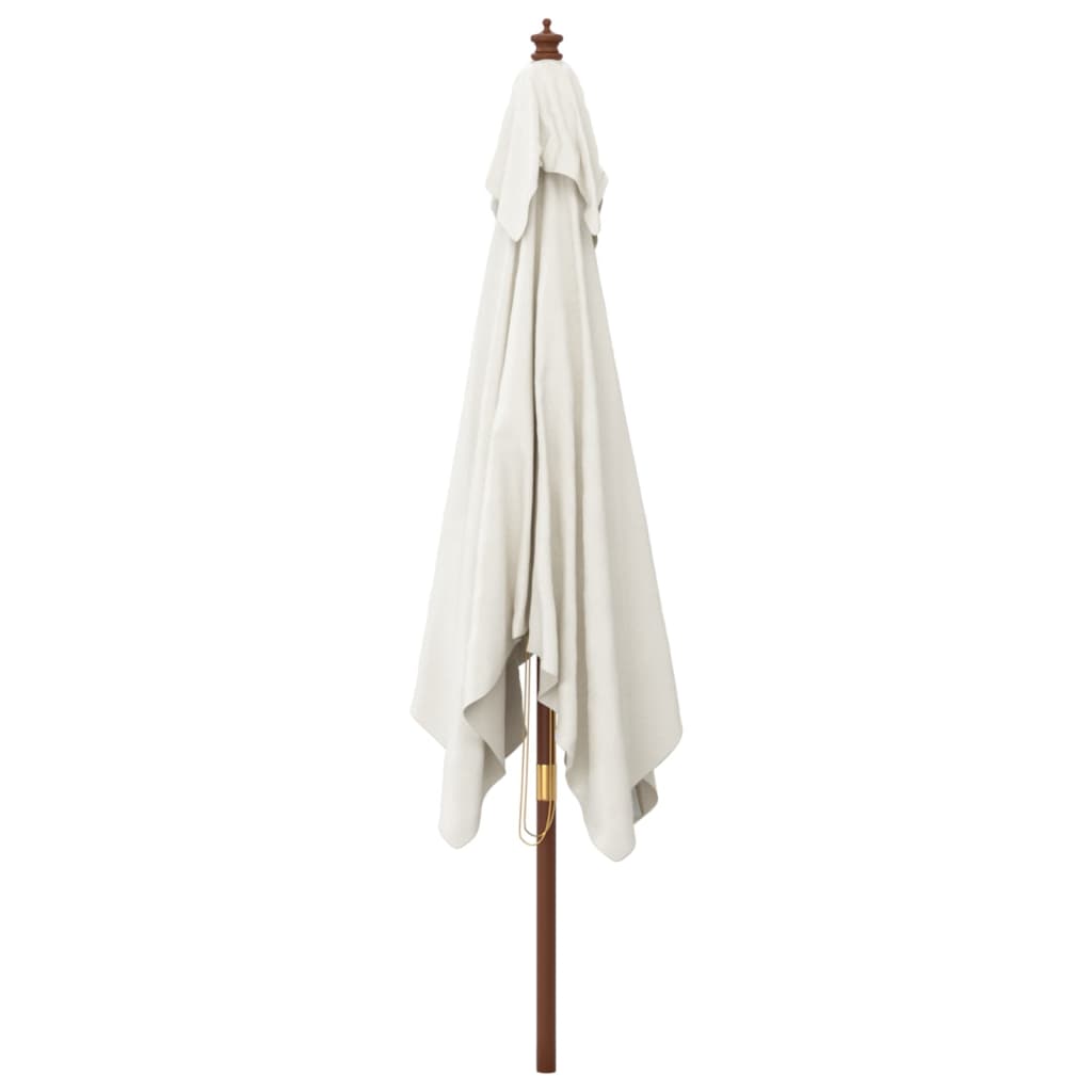 Parasol Met Houten Paal 300X300X273 Cm Kleurig