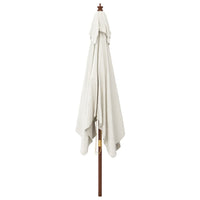 Parasol Met Houten Paal 300X300X273 Cm Kleurig