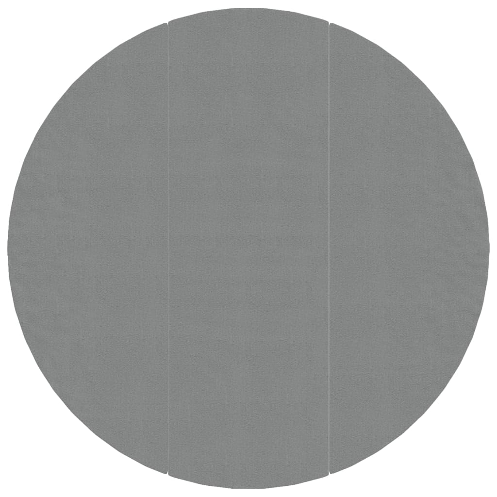 Zwembadgrondzeil Ø396 Cm Polyester Geotextiel Lichtgrijs
