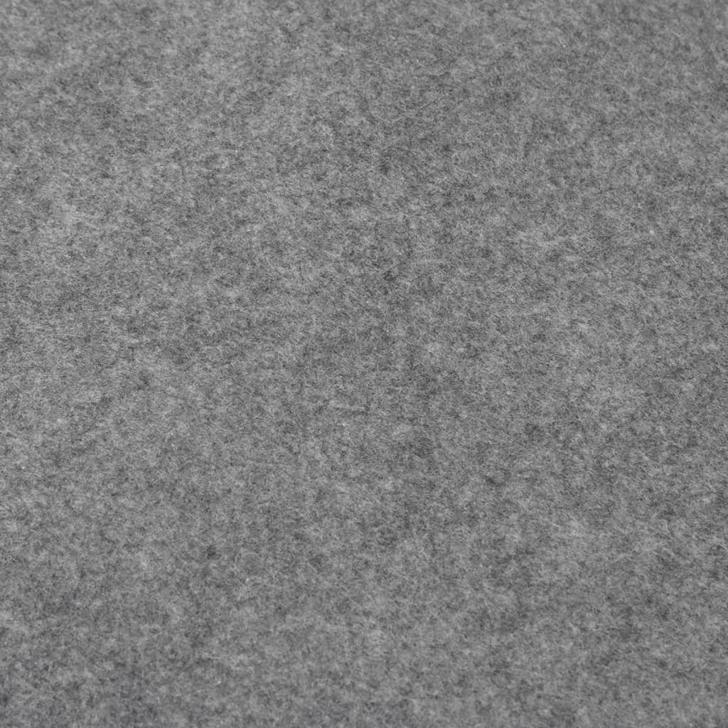 Zwembadgrondzeil Ø396 Cm Polyester Geotextiel Lichtgrijs