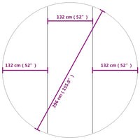 Zwembadgrondzeil Ø396 Cm Polyester Geotextiel Lichtgrijs