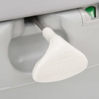 Campingtoilet Draagbaar 22+12 L Hdpe Grijs En Wit