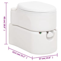 Campingtoilet Geïntegreerd 24+17 L Hdpe