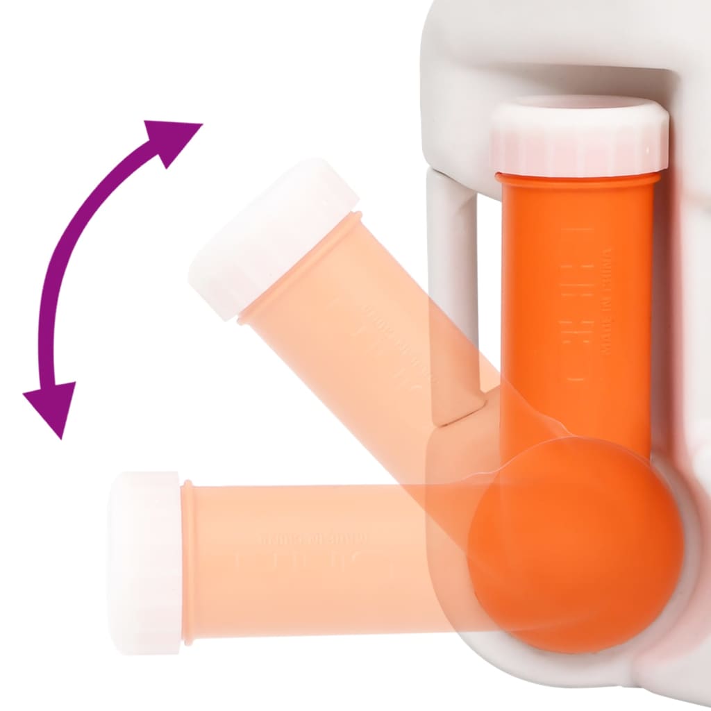Campingtoilet Geïntegreerd 24+17 L Hdpe