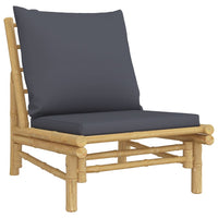 4-Delige Loungeset Met Kussens Bamboe