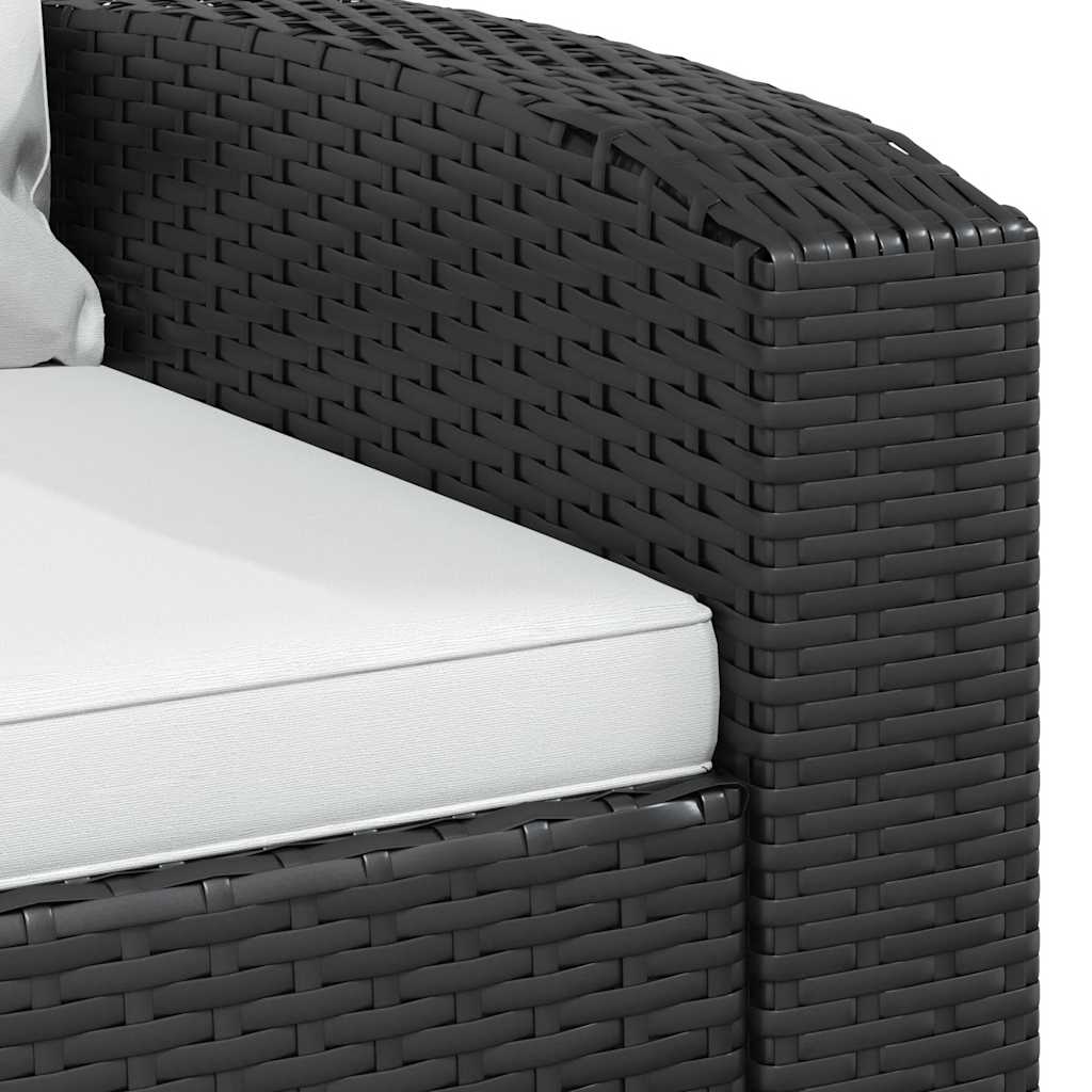 Tuinstoel Met Kussens Verstelbaar Poly Rattan