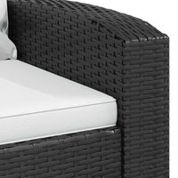 Tuinstoel Met Kussens Verstelbaar Poly Rattan