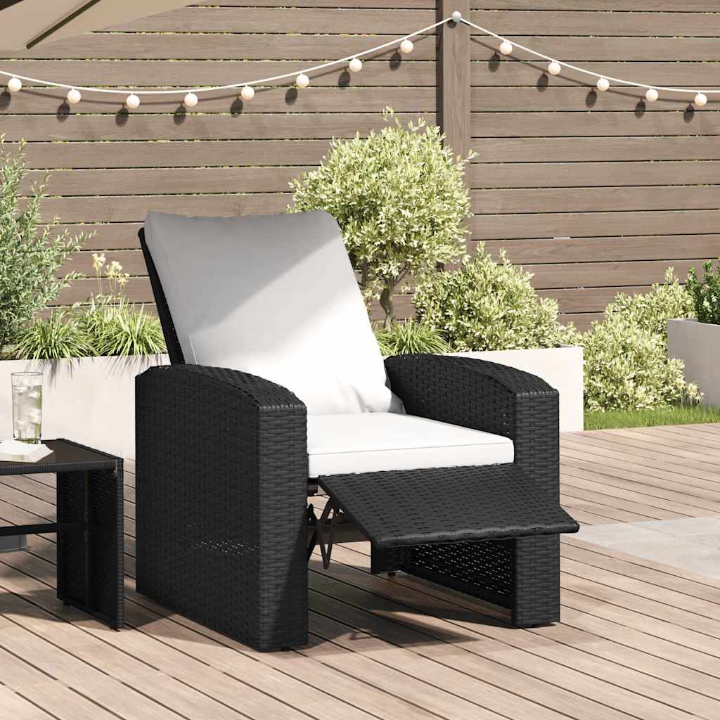 Tuinstoel Met Kussens Verstelbaar Poly Rattan