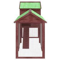 Kippenhok 193X65X117 Cm Massief Grenenhout Kleurig