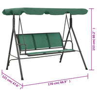 Schommelbank 170 Cm Textileen En Staal