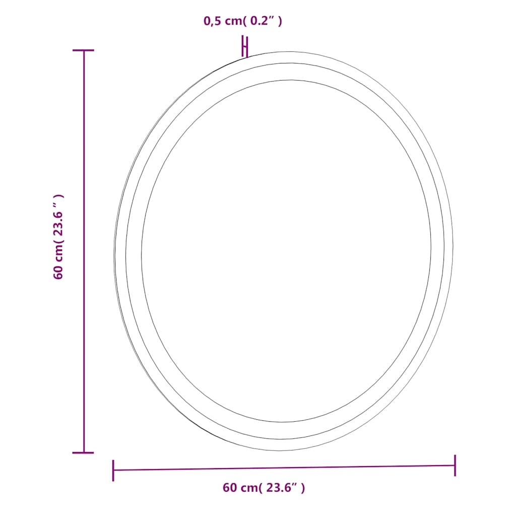 Badkamerspiegel Led Rond
