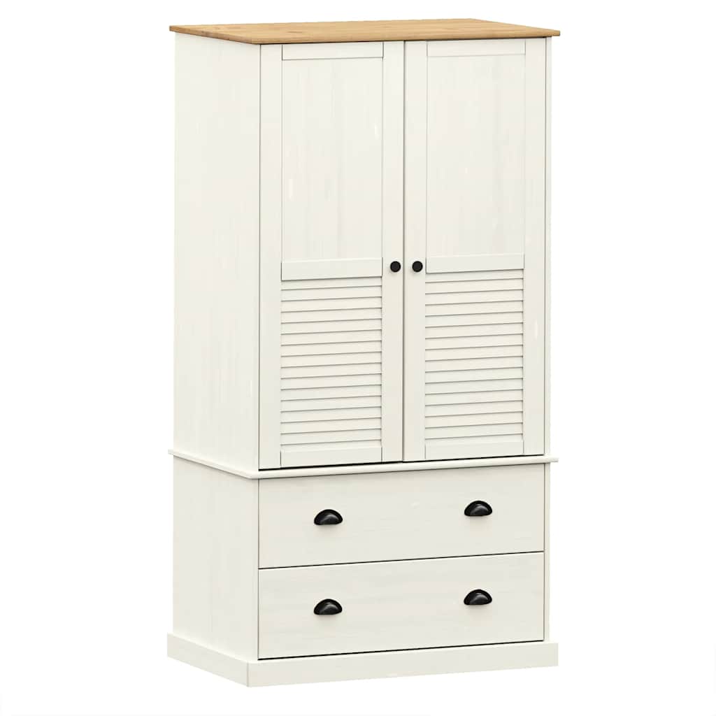 Kledingkast Vigo 90X55X170 Cm Massief Grenenhout