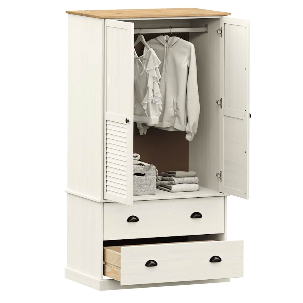 Kledingkast Vigo 90X55X170 Cm Massief Grenenhout