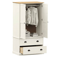 Kledingkast Vigo 90X55X170 Cm Massief Grenenhout