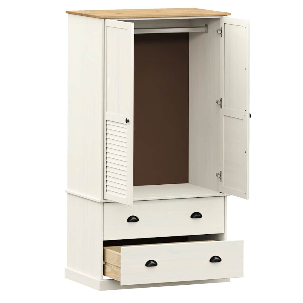 Kledingkast Vigo 90X55X170 Cm Massief Grenenhout