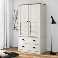 Kledingkast Vigo 90X55X170 Cm Massief Grenenhout