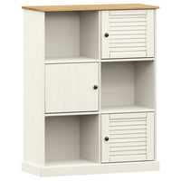 Boekenkast Vigo 90X35X114,5 Cm Massief Grenenhout