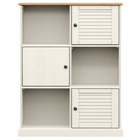 Boekenkast Vigo 90X35X114,5 Cm Massief Grenenhout