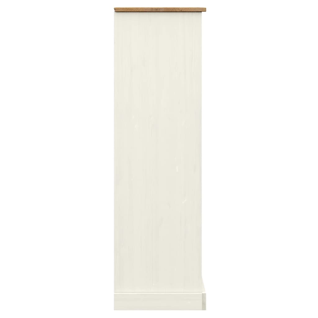 Boekenkast Vigo 90X35X114,5 Cm Massief Grenenhout