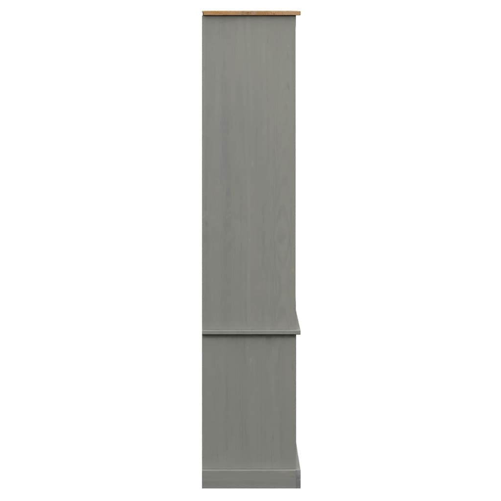 Vitrinekast Vigo 85X35X170 Cm Massief Grenenhout