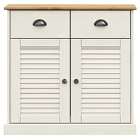 Dressoir Met Lades Vigo 78X40X75 Cm Massief Grenenhout