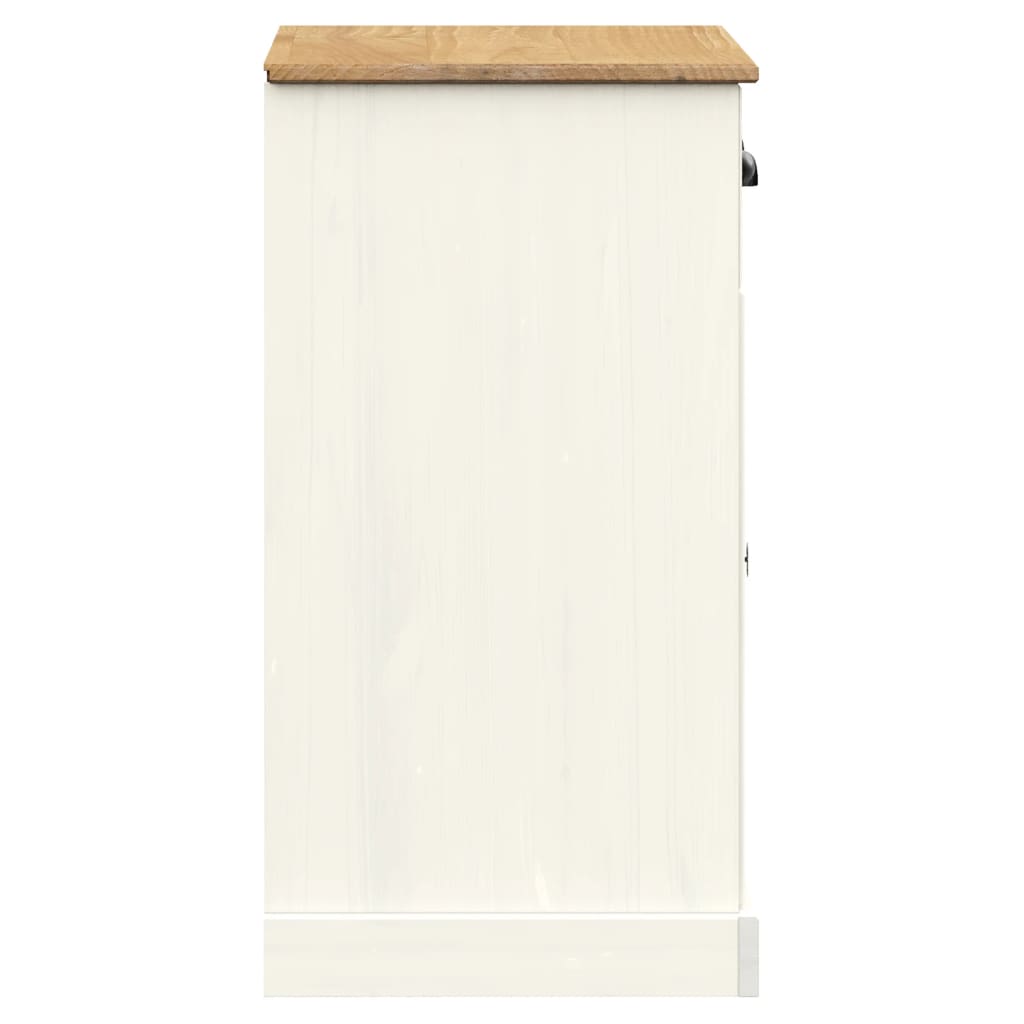 Dressoir Met Lades Vigo 78X40X75 Cm Massief Grenenhout