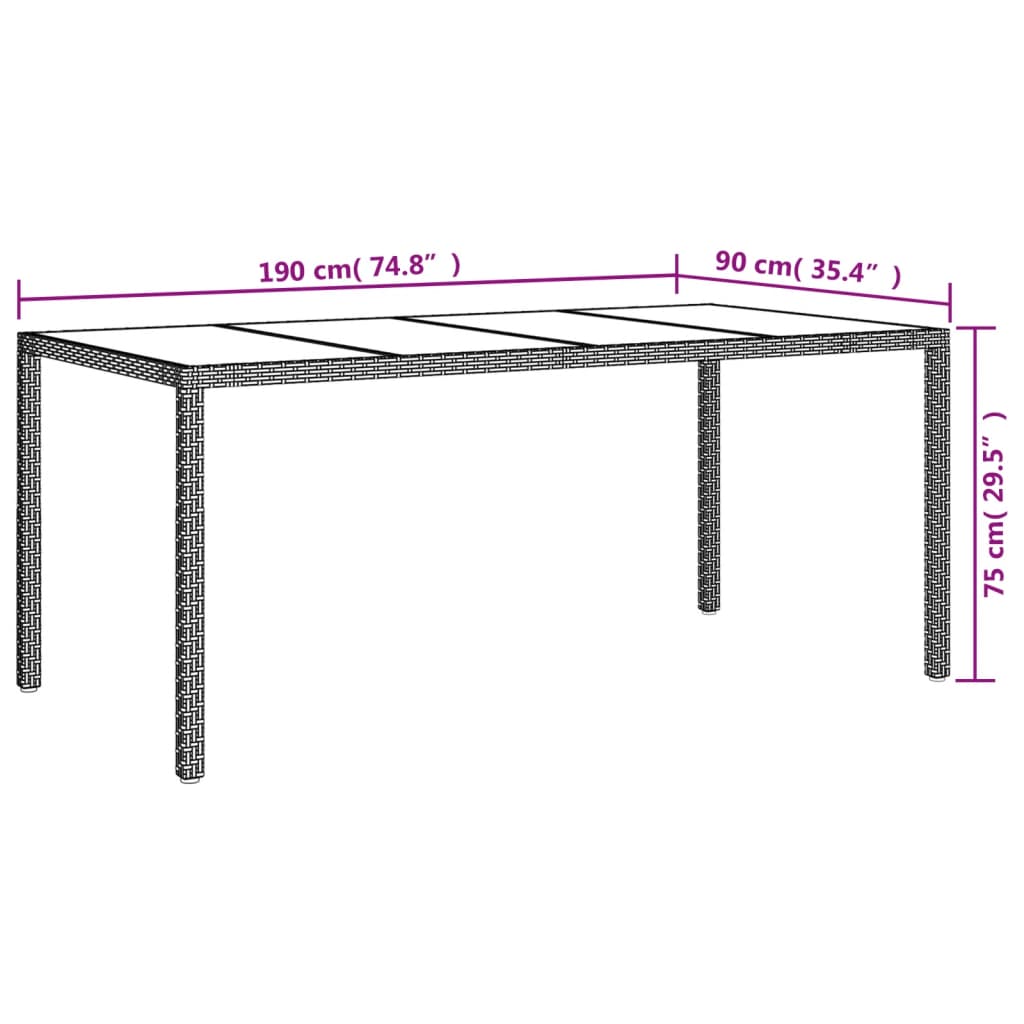 9-Delige Tuinset Met Kussens Poly Rattan Bruin