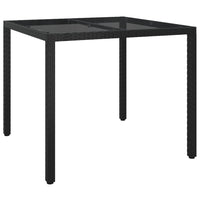 5-Delige Tuinset Met Kussens Poly Rattan Zwart