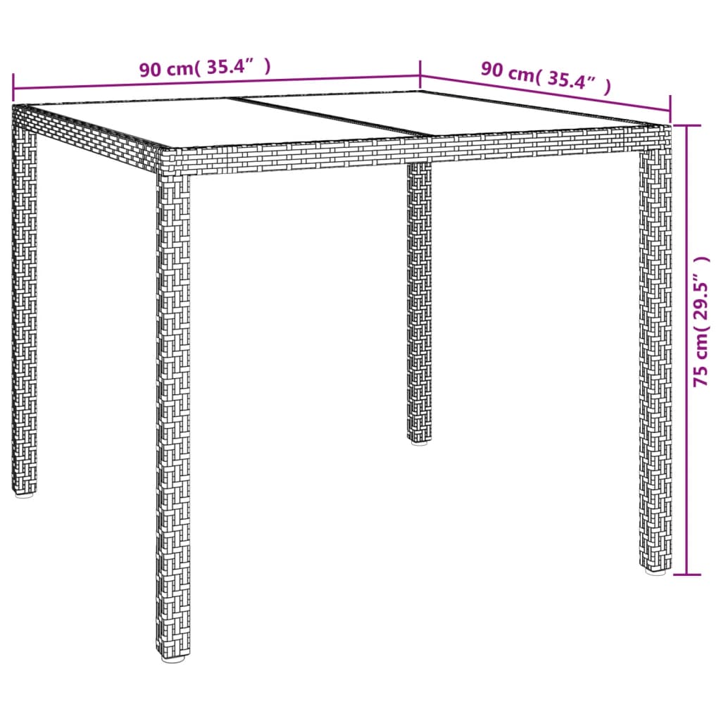5-Delige Tuinset Met Kussens Poly Rattan Zwart